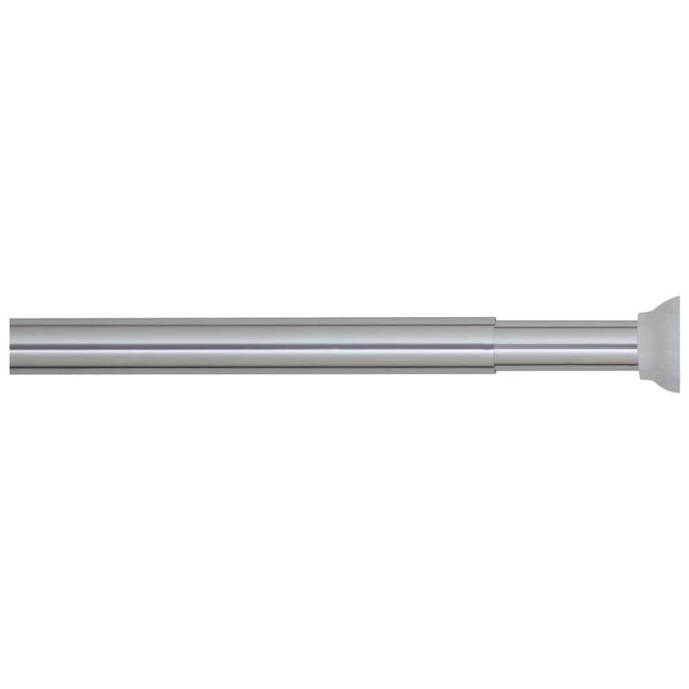 Stick N' Lock Asta Telescopica Per Tenda Doccia, Cromata, Regolabile Da 1295 A 2298 Mm, Con Anelli