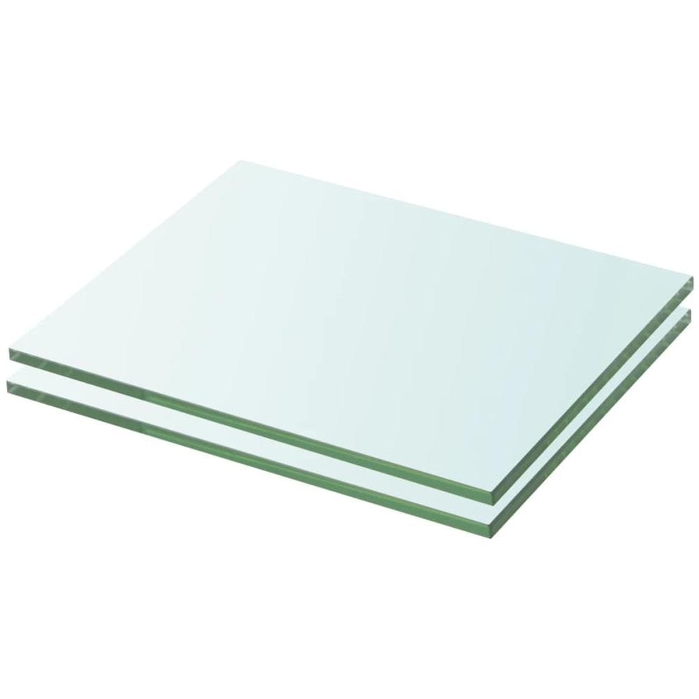 Mensole In Vetro Trasparente 2 Pz 20x20 Cm - Foto 1