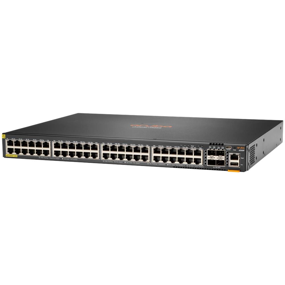 Aruba 6200F 48G Class4 PoE 4SFP+ 370W Gestito L3 Gigabit Ethernet (10/100/1000) Supporto Power over Ethernet (PoE) 1U Nero - Foto 2