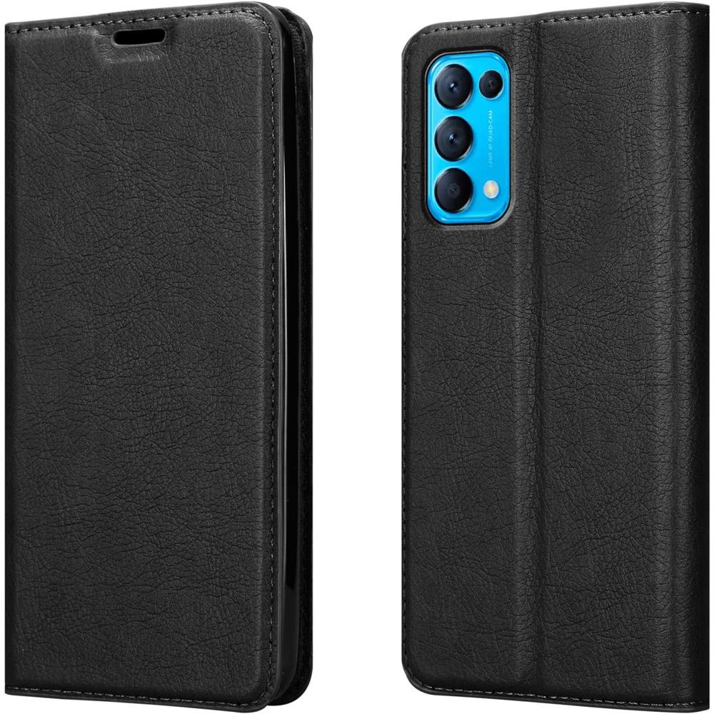 Custodia Compatibile Con Oppo Find X3 Lite In Nero Di Notte - Coperchio Protettiva Con Chiusura Magnetica, Funzione Stand E Tasca Per Le Carte - Foto 8
