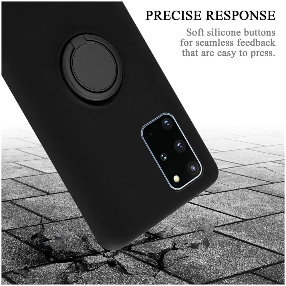 Cadorabo Custodia Compatibile Con Samsung Galaxy S20 Plus In Liquid Nero - Coperchio Protettivo In Silicone Tpu Flessibile Con Anello - Foto 8