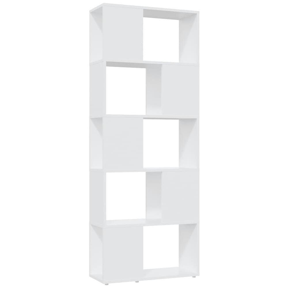 Libreria /Divisorio Bianco 60x24x155 cm in Truciolato - Foto 2