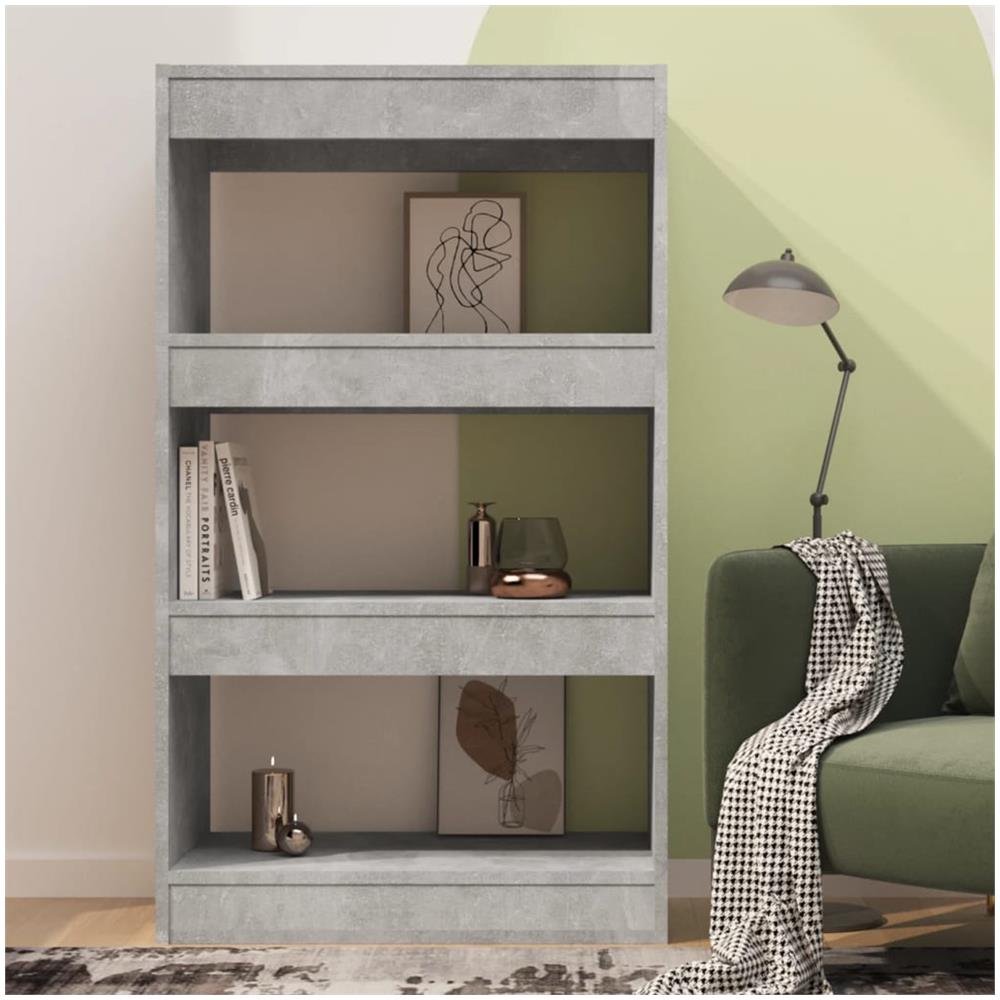 Libreria /Divisorio Grigio Cemento 60x30x103 cm in Truciolato - Foto 3