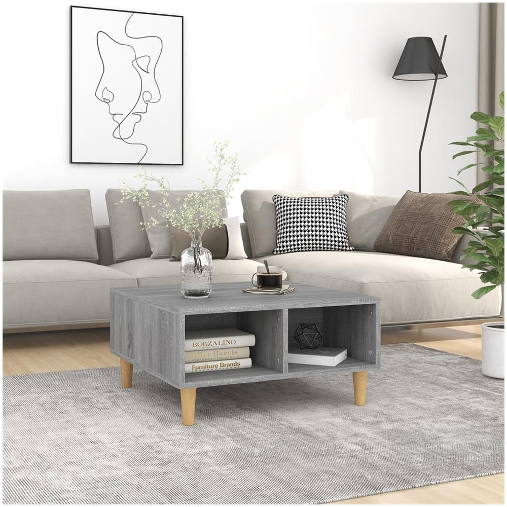 Tavolino Da Salotto Grigio Sonoma 60x60x30 Cm In Truciolato - Foto 1