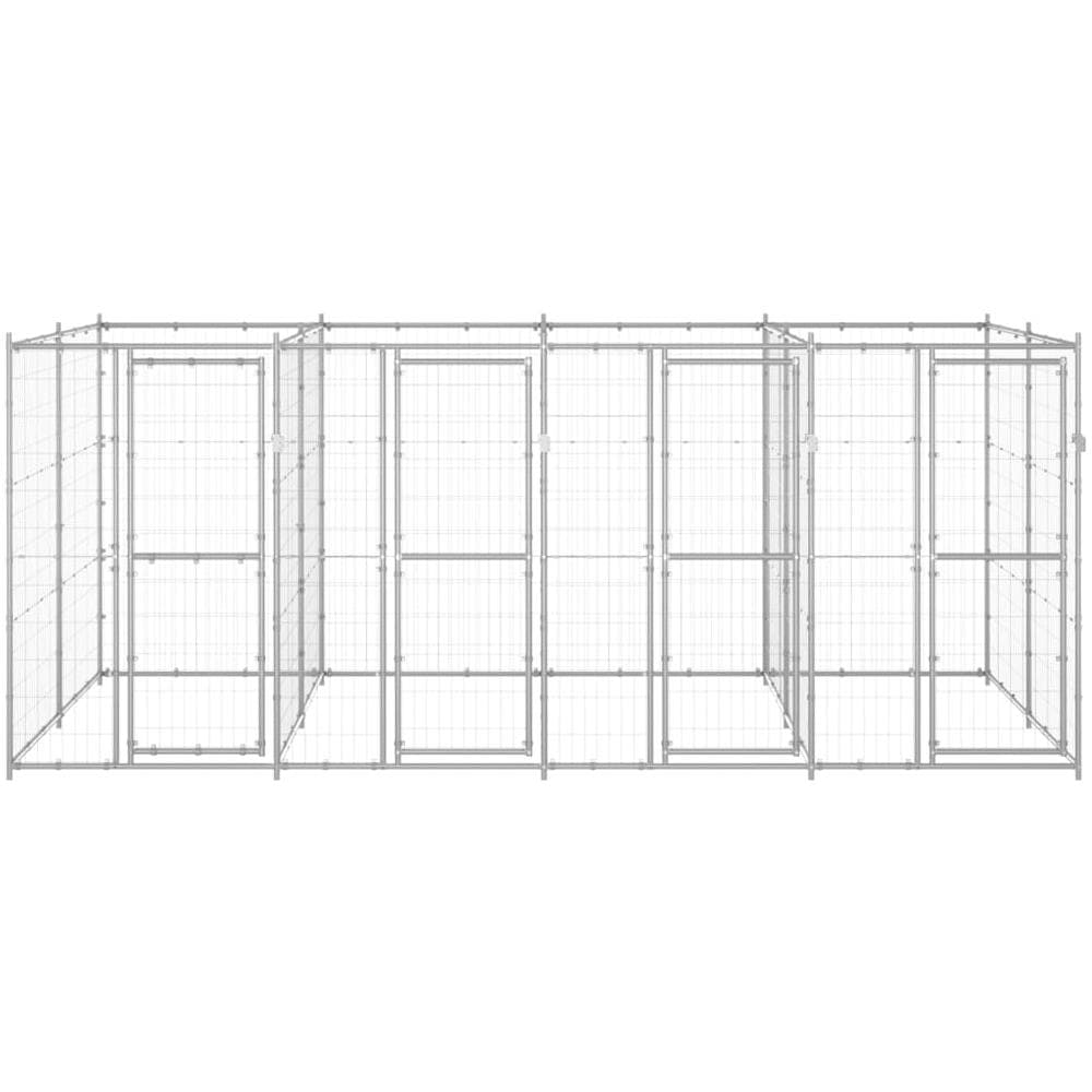 Gabbia Per Cani Da Esterno In Acciaio Zincato 9,68 M - Foto 2