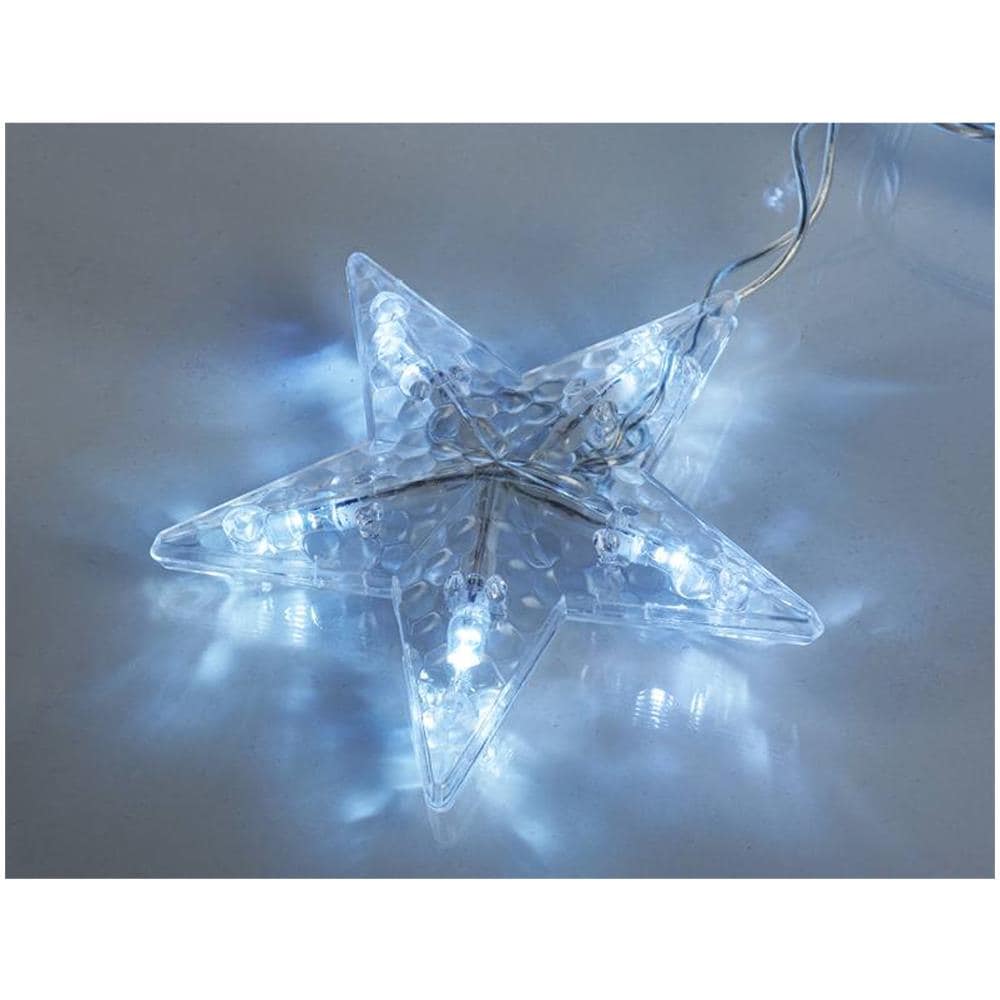 Tenda Luminosa Decorativa Led Stelle 138led 3m Stelle Bianco Freddotenda Stellare - Foto 2