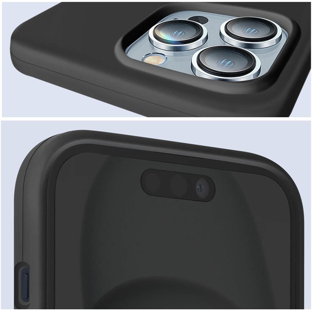 Cover Per Iphone 15 Pro Max Ibrida Semirigida Sottile Leggera Befluo, Nero - Foto 5