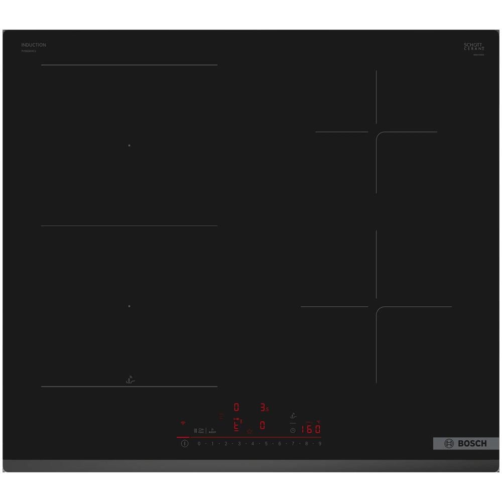 Piano Cottura da Incasso PVS63KHC1E a Induzione 4 Zone Cottura da 59.2 cm Colore Nero - Foto 1