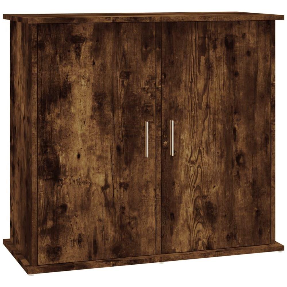Supporto Acquario 81x36x73 cm in Legno Multistrato Rovere Fumo - Foto 1