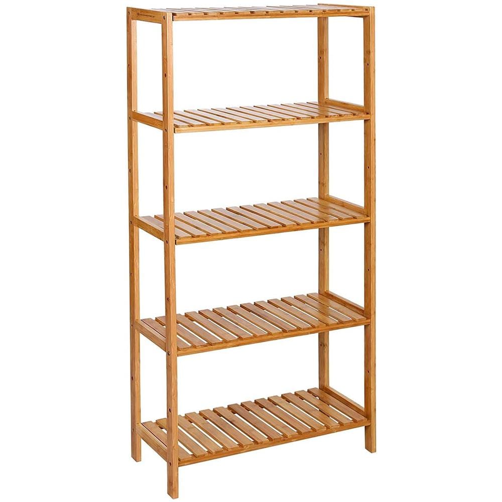 BAMBOO SHELF Scaffale in bambù naturale con 5 ripiani - Foto 1