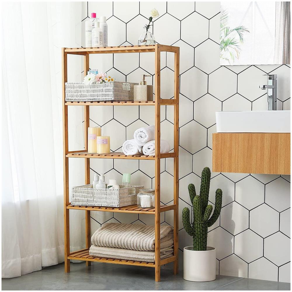 BAMBOO SHELF Scaffale in bambù naturale con 5 ripiani - Foto 2