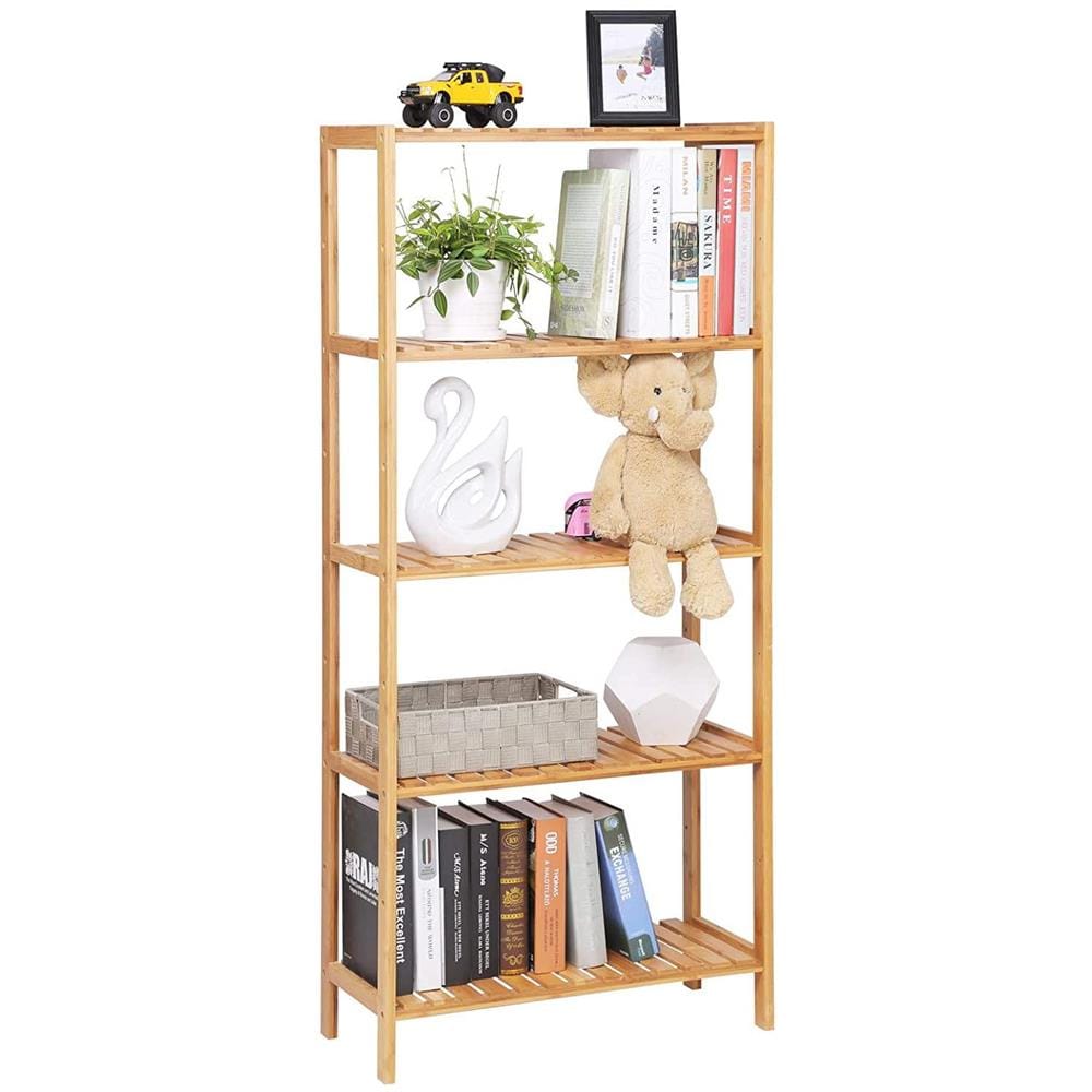 BAMBOO SHELF Scaffale in bambù naturale con 5 ripiani - Foto 8