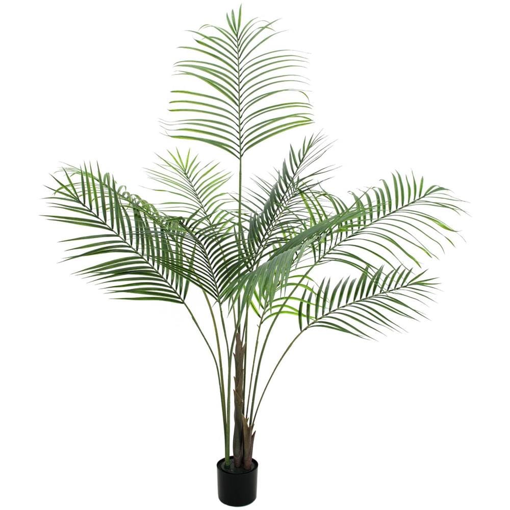 Pianta Artificiale Palma Areca 153 Cm Con Vaso - Finto Albero Dipsi Lutescens Per Interni/Esterni, Decorazione Casa