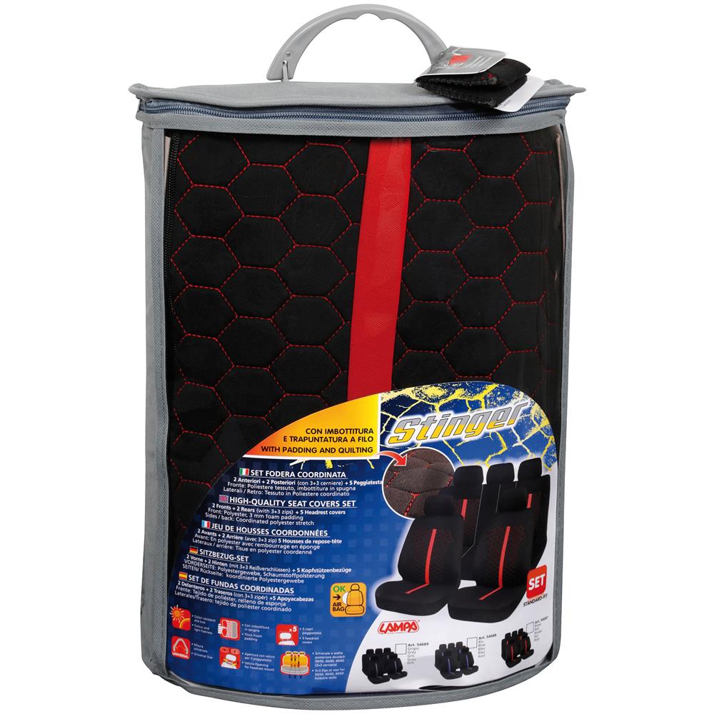 Set Fodere Stinger Nero / Rosso - Foto 6