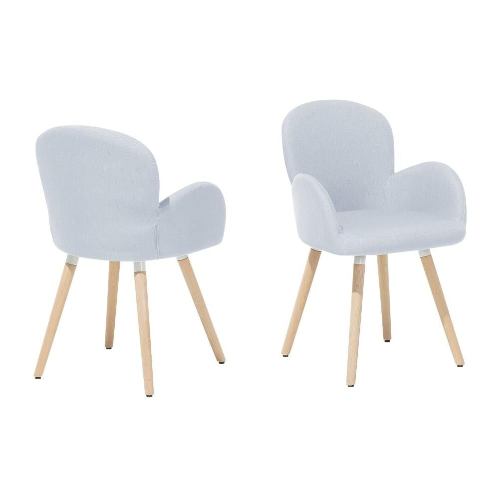 Sedia Grigia Con Design Moderno - Sedie Da Pranzo Imbottite - Brookville - Foto 1