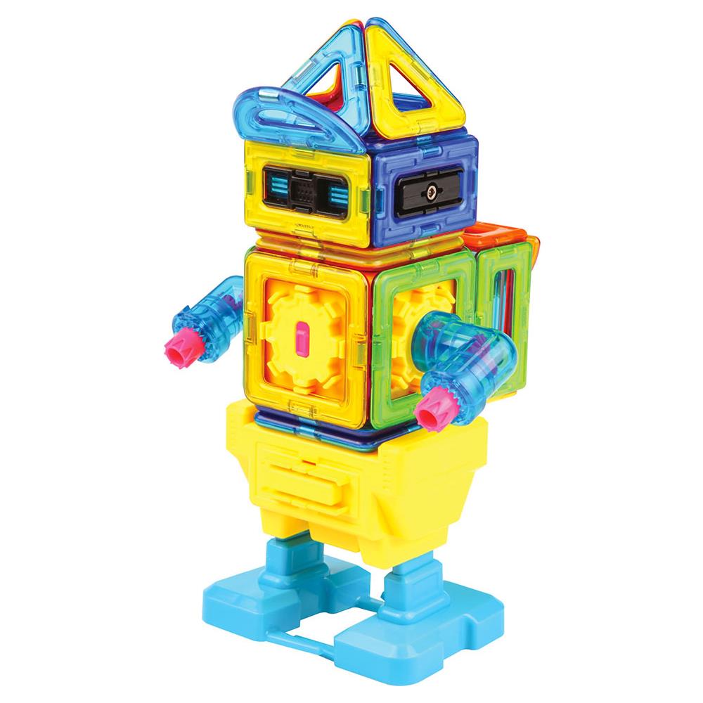 Costruzioni Magnetiche 3d Gioco Calamitato 45 Pezzi Robot - Foto 2