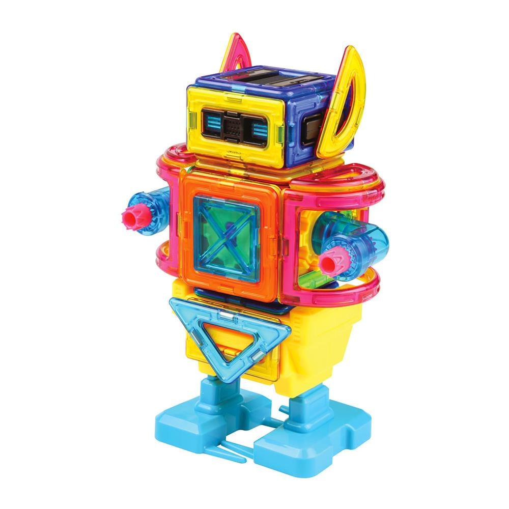 Costruzioni Magnetiche 3d Gioco Calamitato 45 Pezzi Robot - Foto 7