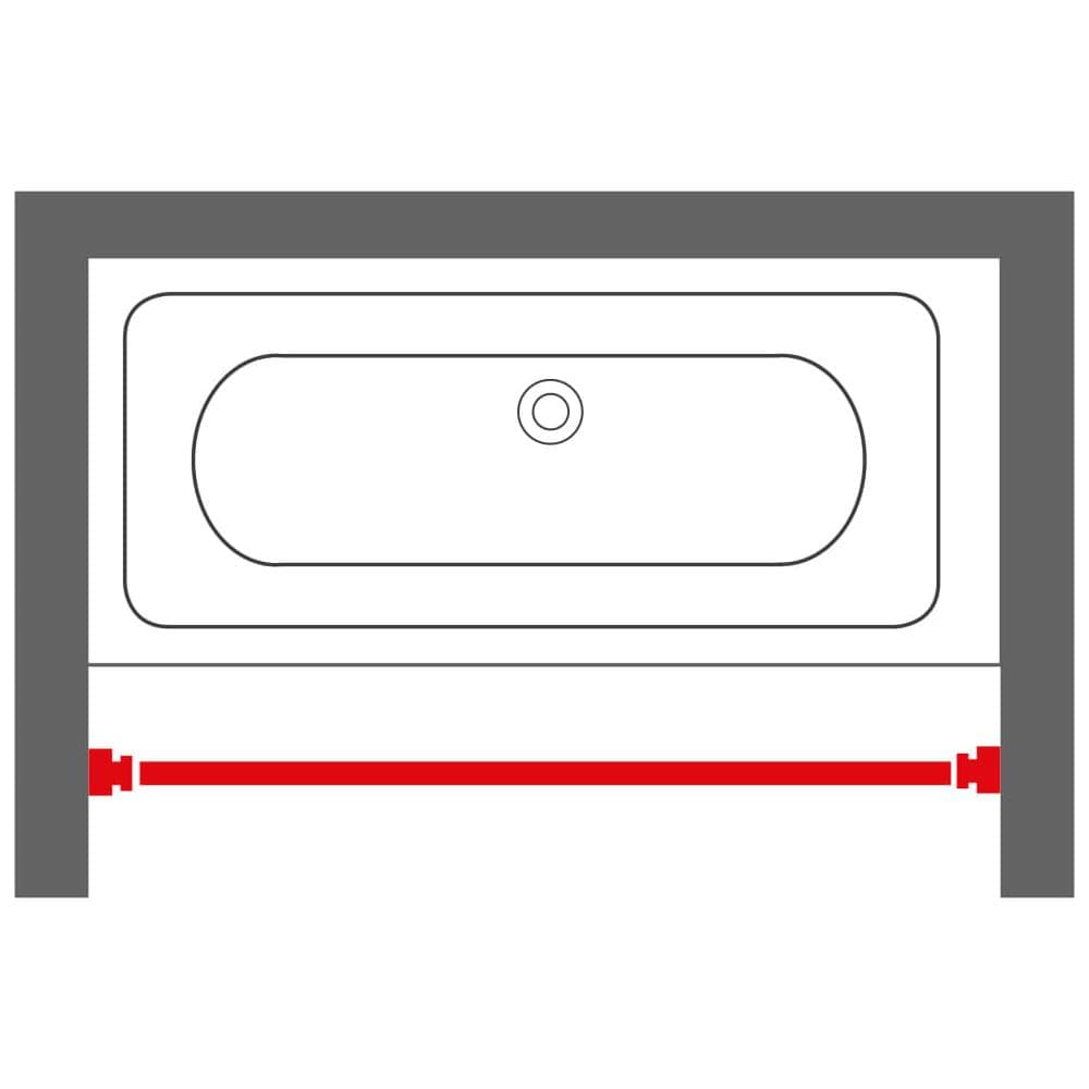 Barra Telescopica Per Tenda Doccia 185 Cm Grigio Opaco - Foto 2