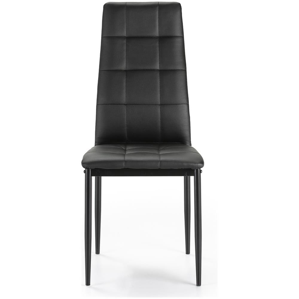 Set 4 Chelsea Rivestito Grigio Sedie Salone, 42 Cm (larghezza) X 51 Cm (profondità) X 97 Cm (altezza)  - Foto 2