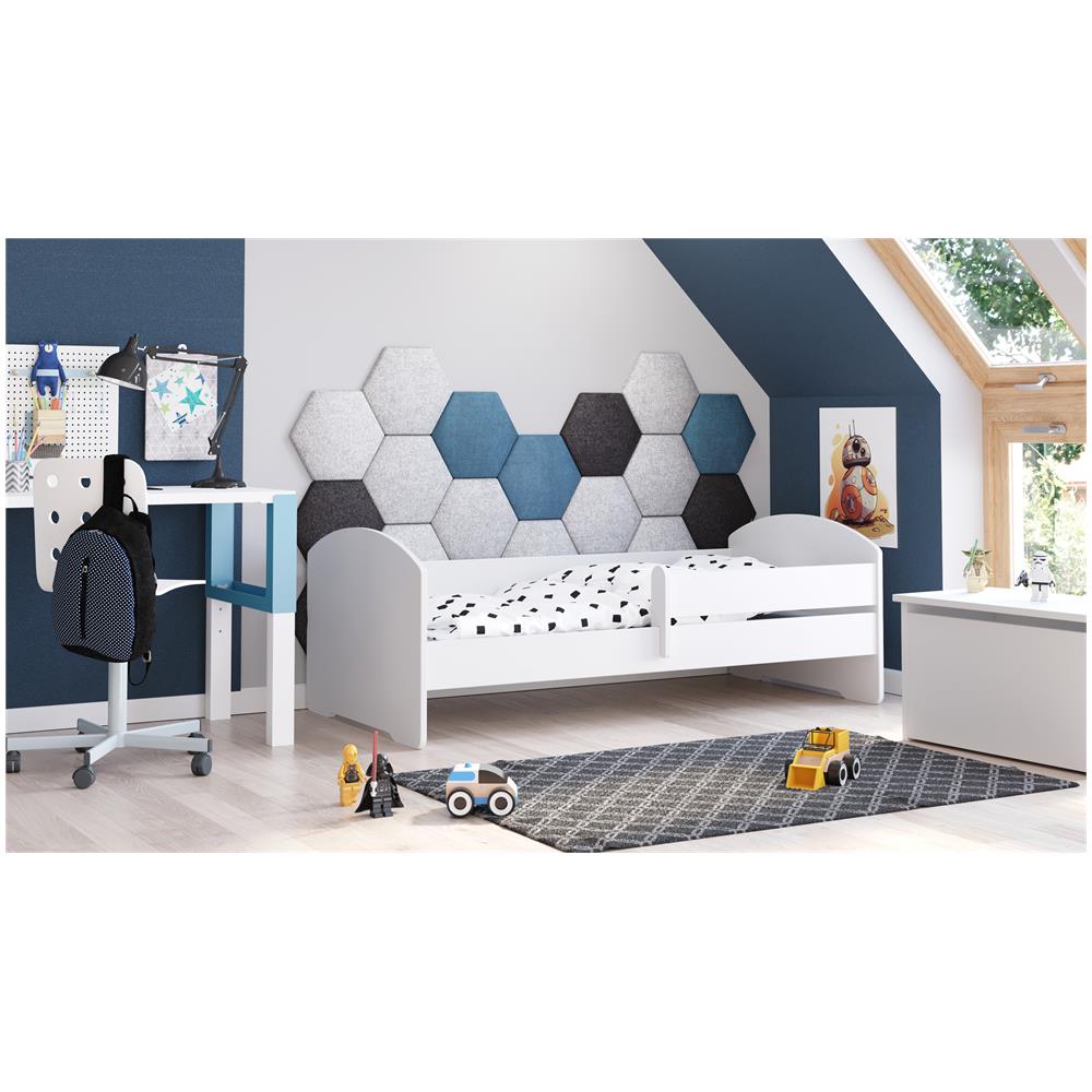 Luk 140x70 Letto Per Bambino Con Ringhiera + Materasso E Giroletto - Foto 2