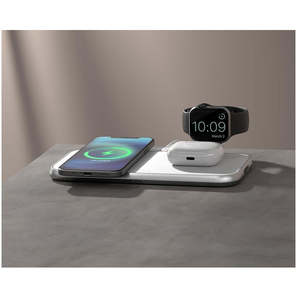 Caricabatterie 4in1 Progettato Per Magsafe 10w + Spazio Per Magsafe + Usb-a + Apple Watch - Foto 8