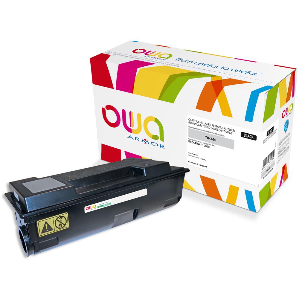 K15504OW, Toner, Nero, Laser, Kyocera, FS-2020, TK340 - Foto 2
