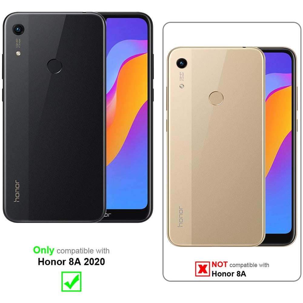 Custodia Compatibile Con Honor 8a 2020 In Rosso Mela - Coperchio Protettiva Con Chiusura Magnetica, Funzione Stand E Tasca Per Le Carte - Foto 2