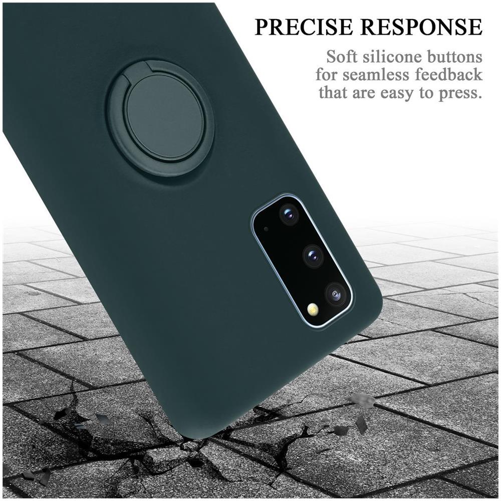 Cadorabo Custodia Compatibile Con Samsung Galaxy S20 In Liquid Verde - Coperchio Protettivo In Silicone Tpu Flessibile Con Anello - Foto 8