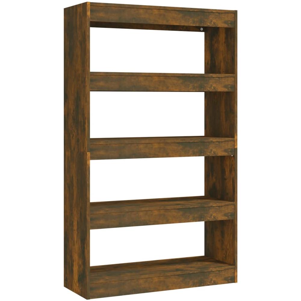Libreria /Divisorio Rovere Fumo 80x30x135 cm in Truciolato - Foto 2