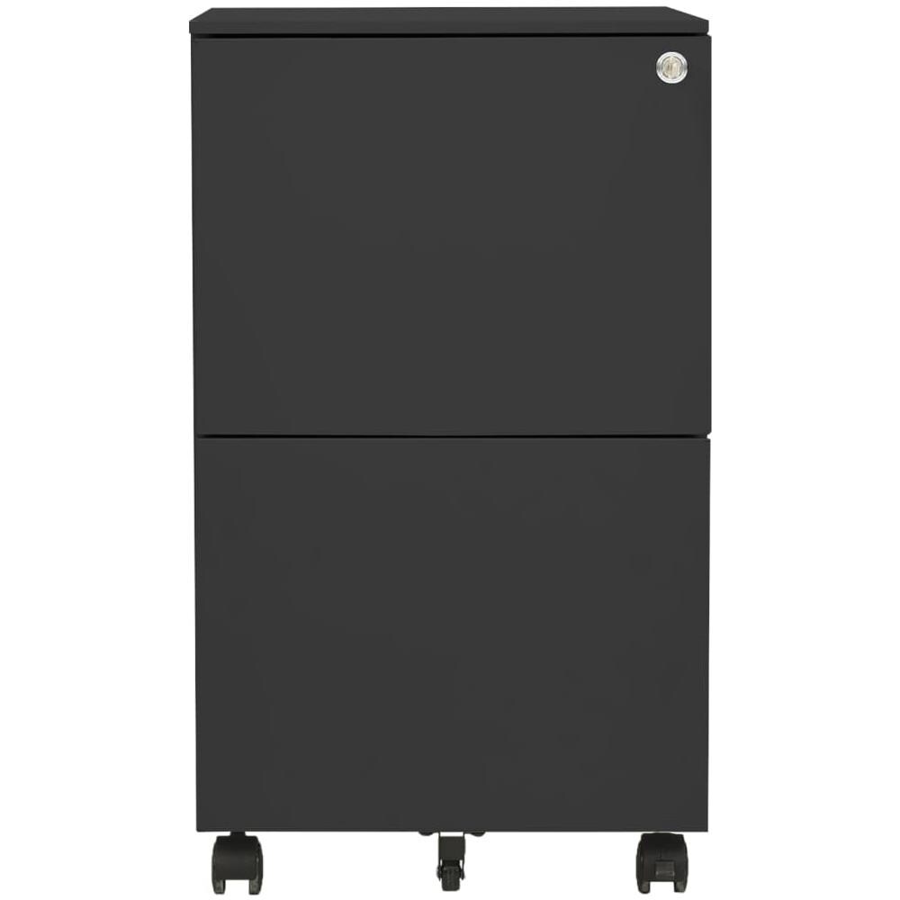 Schedario Mobile Antracite 39x45x67 Cm In Acciaio - Foto 2