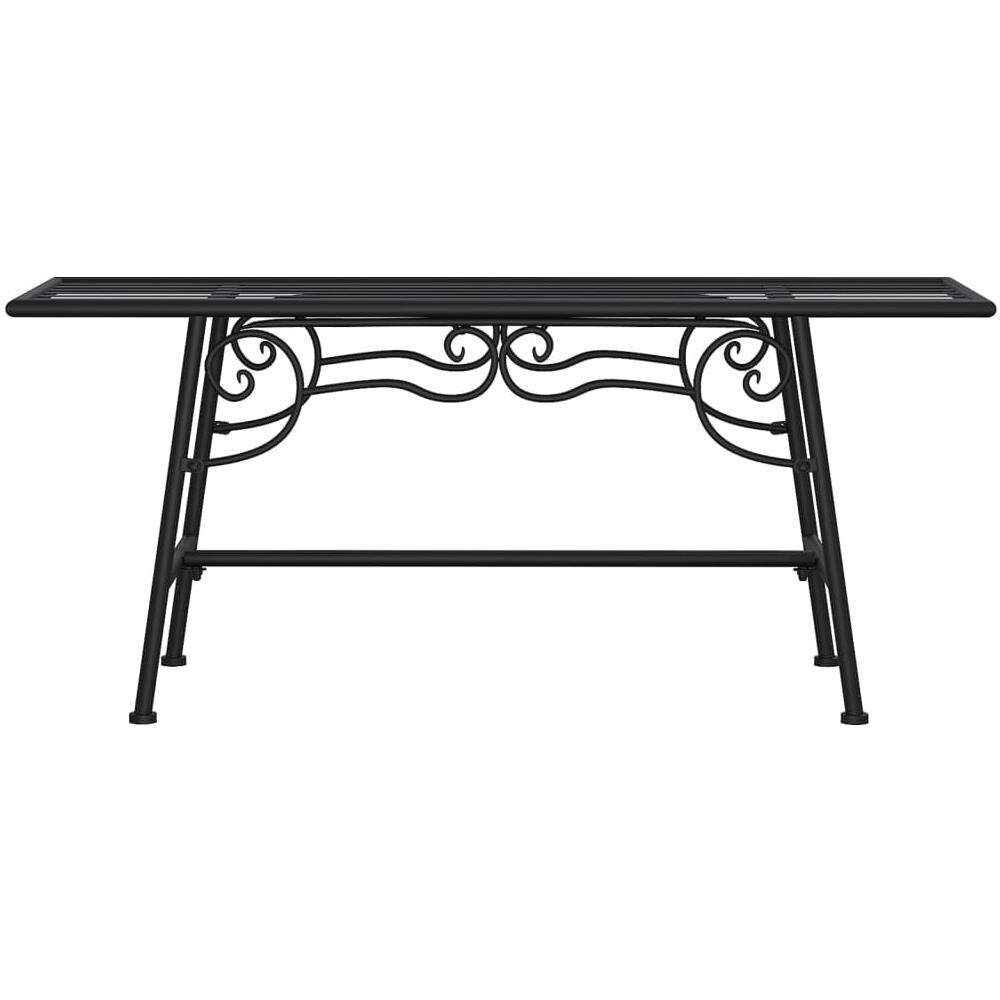 Panchina per Albero 110 cm Nera in Acciaio - Foto 2