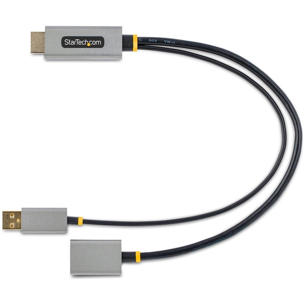 Cavo adattatore da HDMI a DisplayPort da 30 cm - Convertitore attivo da HDMI 2.0 a DP 1.2 da 4K 60Hz, HDR - Adattatore HDMI alimentato tramite bus USB - Da notebook /PC HDMI a monitor DisplayPort - Foto 6