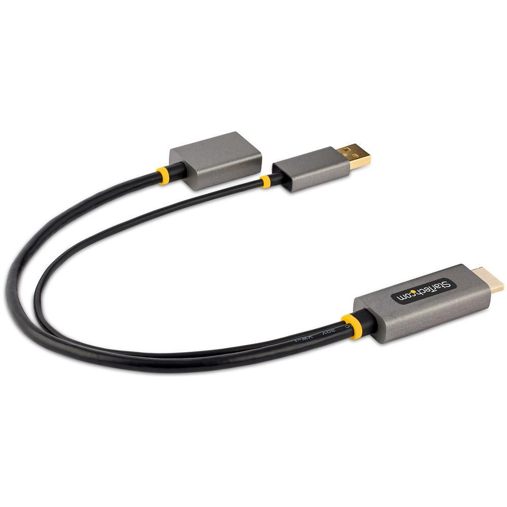 Cavo adattatore da HDMI a DisplayPort da 30 cm - Convertitore attivo da HDMI 2.0 a DP 1.2 da 4K 60Hz, HDR - Adattatore HDMI alimentato tramite bus USB - Da notebook /PC HDMI a monitor DisplayPort - Foto 2