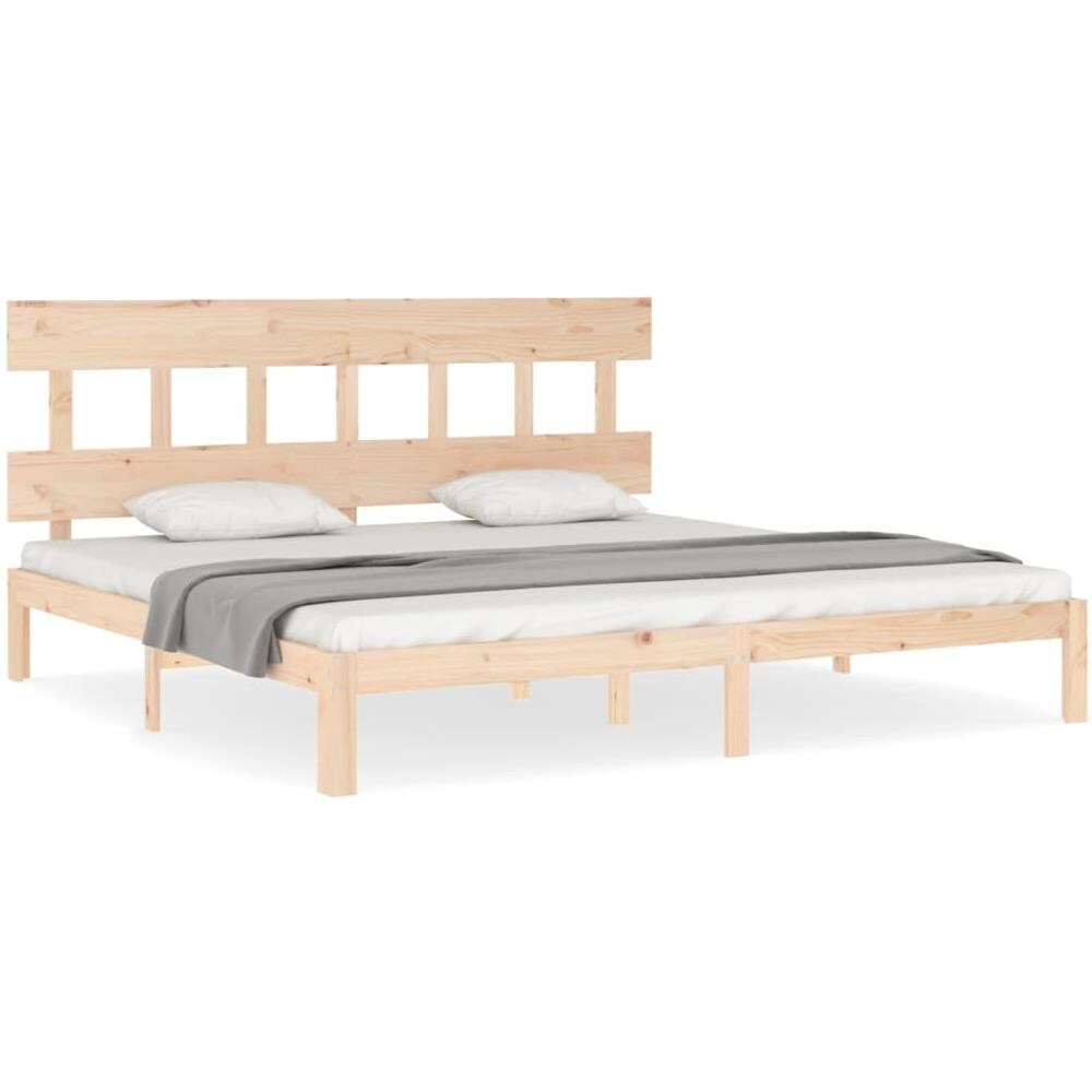 Giroletto con Testiera Super King Size in Legno Massello - Foto 2