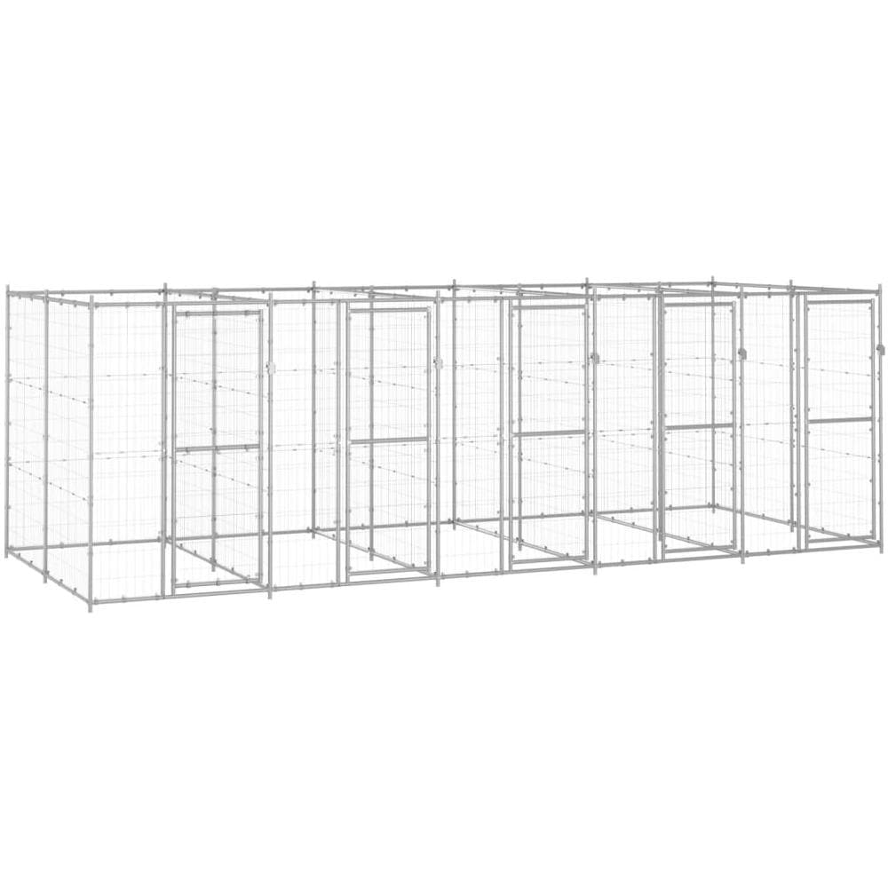 Gabbia Per Cani Da Esterno In Acciaio Zincato 12,1 M - Foto 1