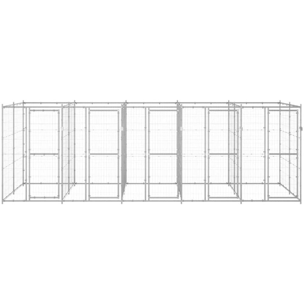 Gabbia Per Cani Da Esterno In Acciaio Zincato 12,1 M - Foto 2