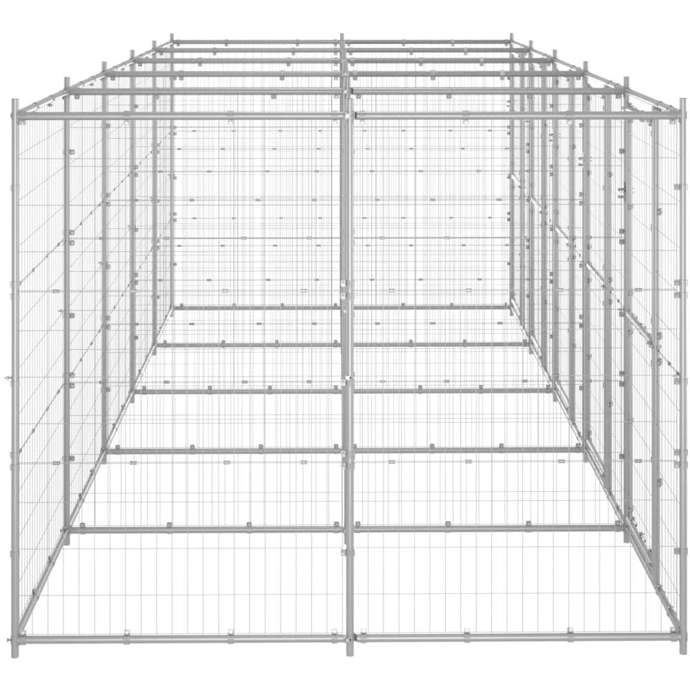 Gabbia Per Cani Da Esterno In Acciaio Zincato 12,1 M - Foto 3