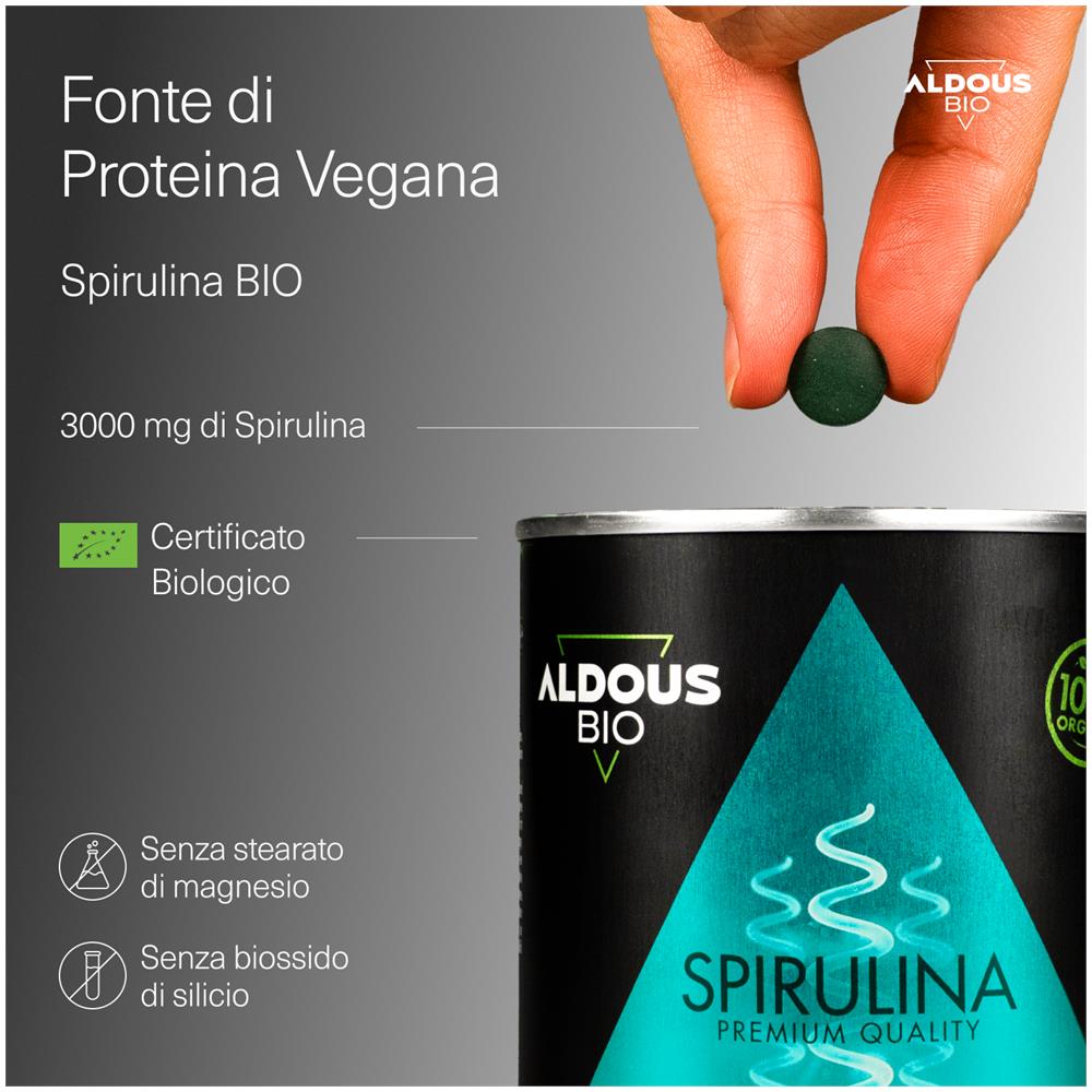 Spirulina Biologica | 600 compresse - Foto 2