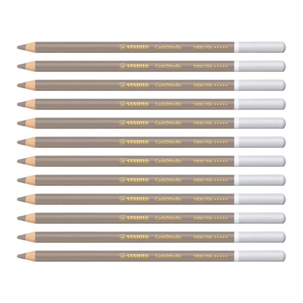 CarbOthello - Matita colorata Premium - Confezione da 12 - Grigio Caldo - Foto 1