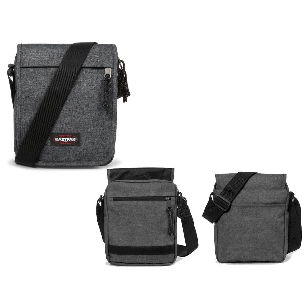 Borsa A Bandoliera Piatta Modello Flex Articolo Ek746 Colore 77h Black Denim Ek74677h - Foto 8
