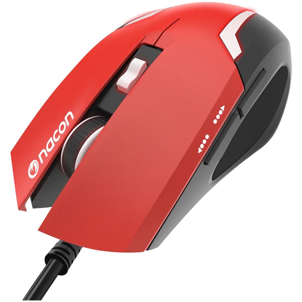 Mouse Gaming Ottico 800-2400 Dpi 6 Pulsanti Led Superficie Morbida Red - Foto 8