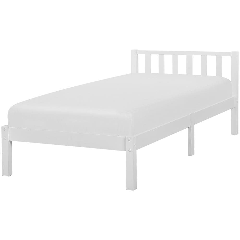 Letto A Doghe In Legno Colore Bianco 90 X 200 Cm Florac - Foto 1