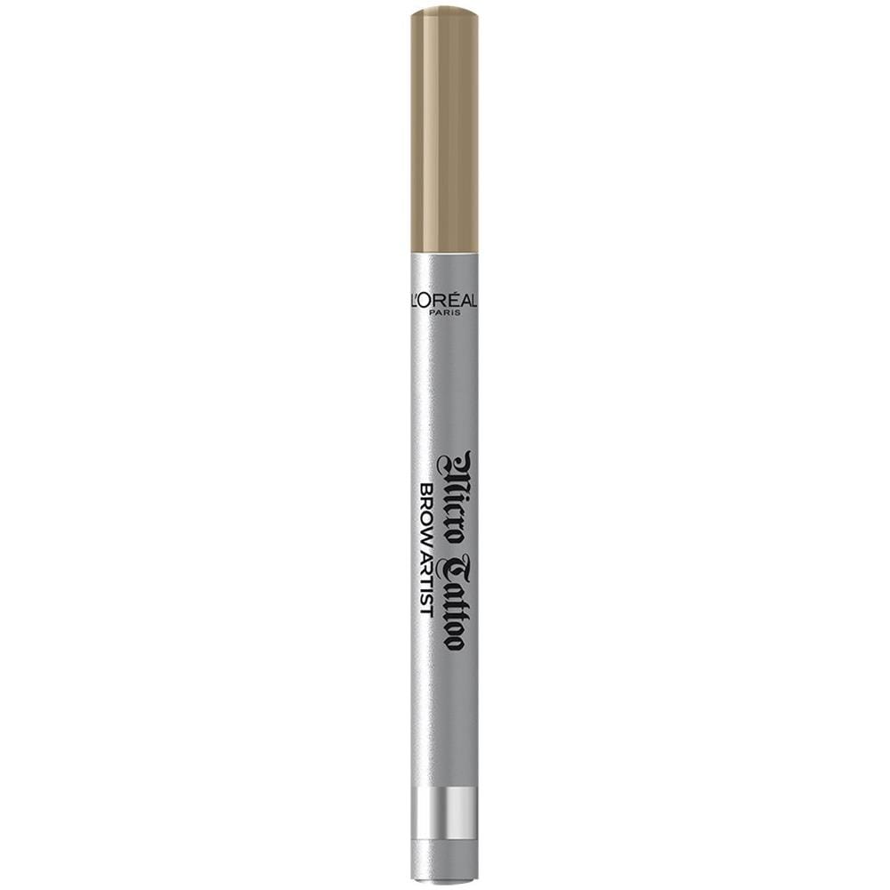 L'oréal Paris Brow Artist Micro Tattoo Pennello Per Sopracciglia, Precisione A Lunga Tenuta, 101 Blonde - Foto 1