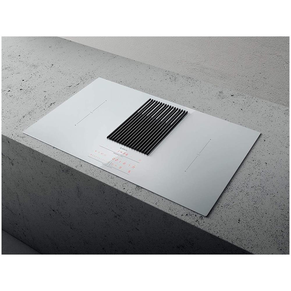Piano Cottura WH / F / 83 a Induzione 4 Zone Cottura da 83 cm con Cappa Filtrante Colore Bianco - Foto 3
