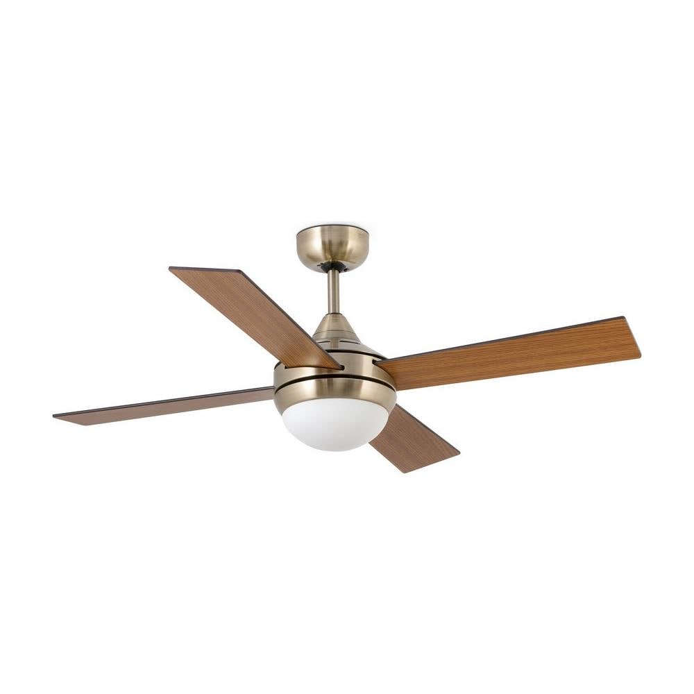 Faro Barcelona Faro 33352b Ottone Satinato Marrone Ventilatore Cuba Ottone Senza Luce - Foto 2