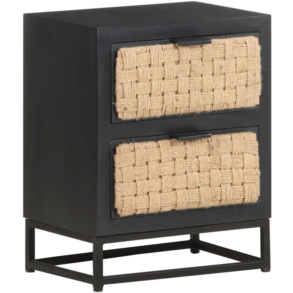 Comodino 40x30x50 Cm In Legno Massello Di Mango - Foto 1