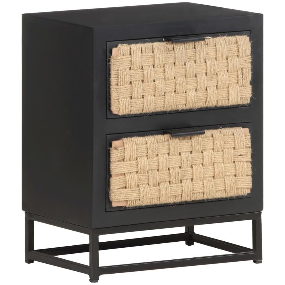 Comodino 40x30x50 Cm In Legno Massello Di Mango - Foto 8