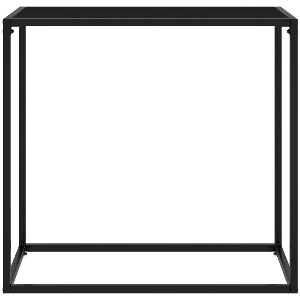 Tavolo Consolle Nero 80x35x75 Cm In Vetro Temperato - Foto 2