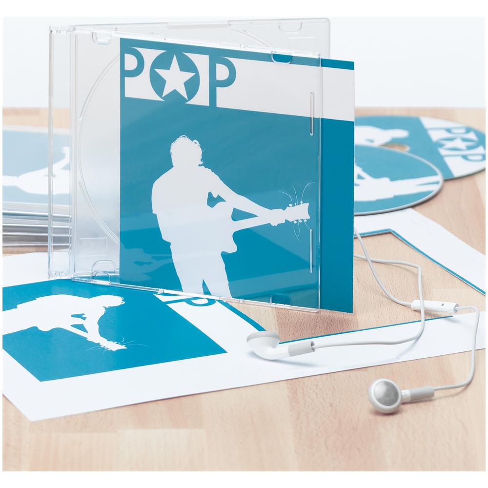 Carta per Stampanti Laser a Colori per CD e DVD Bianco 25 Pezzi 5033 - Foto 1
