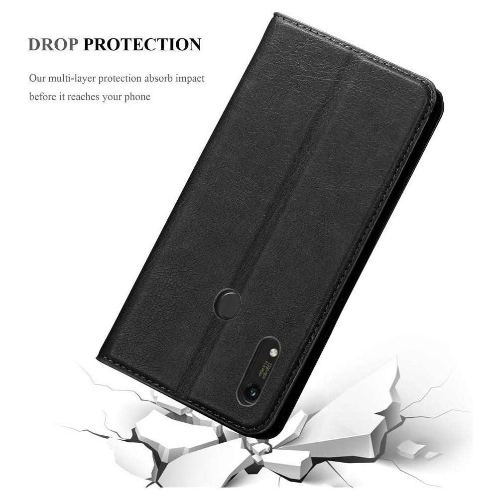 Custodia Compatibile Con Honor 8a 2020 In Nero Di Notte - Coperchio Protettiva Con Chiusura Magnetica, Funzione Stand E Tasca Per Le Carte - Foto 8